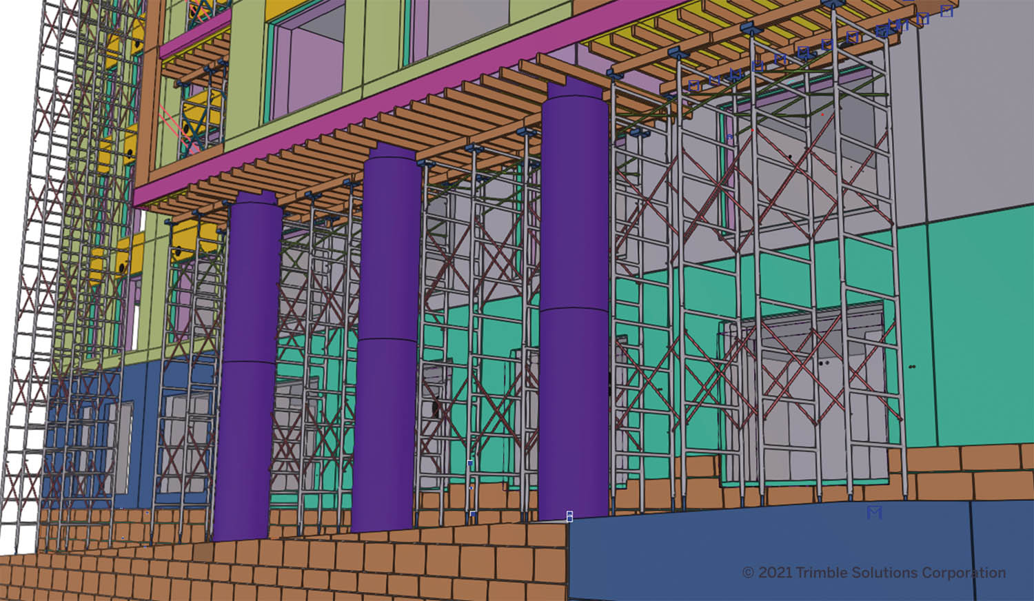 Tekla Structures 2021 - scaffolding 